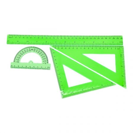 Набор линеек (линейка 30 м/2 квадрата/отчет) 63295