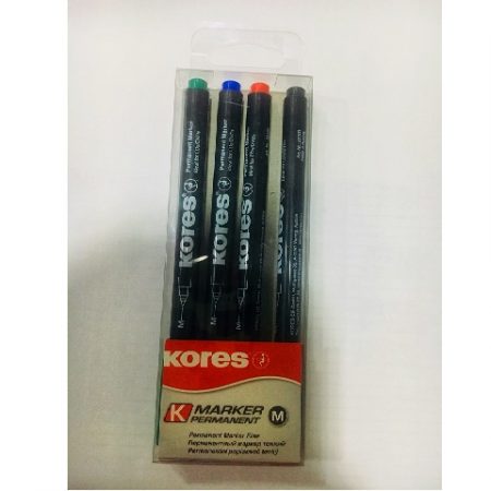 Набор перманентных маркеров Kores (CD/DVD/4кул) 27 914