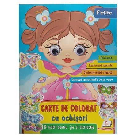 Раскраска с глазками - Девочки 43147