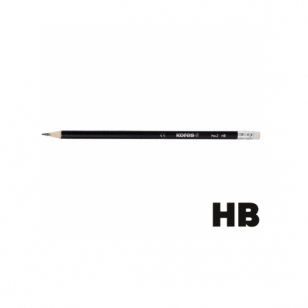 Карандаш Kores (треугольный с ластиком) 71696