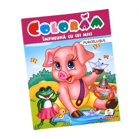 Раскраска А4 - Вместе с малышами - Пятачок 39432