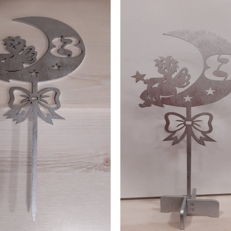 Топпер из дерева с подставкой - Луна цифра 8 – 32 831