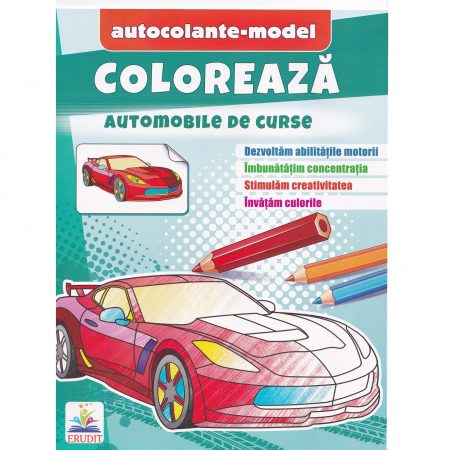 Раскраска + наклейки - Гоночные машины 47310