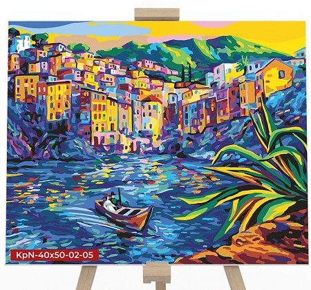 Набор для рисования по номерам 40*50 подарочная коробка с.2 №5 Место у речки 35776