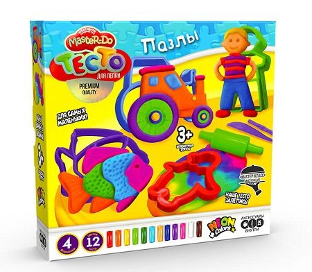Набор для творчества МАСТЕР ДО Тесто для лепки - PUZZLE 35754