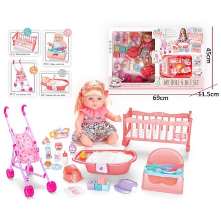 Кукла с аксессуарами со звуком 72444