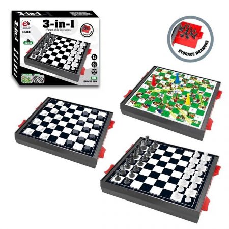 Набор шахмат 3в1 57213