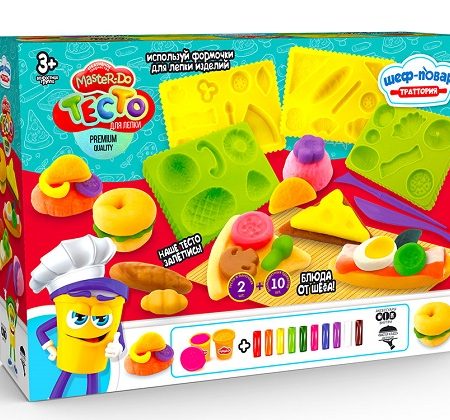 Набор для творчества МАСТЕР ДО Шеф-повар лепка из теста. Тратория 35769