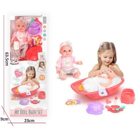 Кукла-пупс с аксессуарами и звуком (инструкция на румынском) 72435