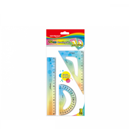 Набор линеек Keyroad (линейка 20см/1чер/отчет) 63296