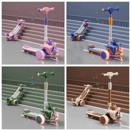 Самокат со звуком и светом 69258