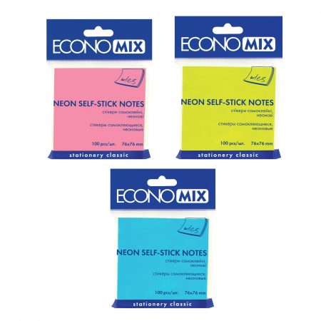 Economix 100 листов липких заметок (ассорти) 43 929