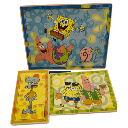 Деревянный пазл Губка Боб 74174