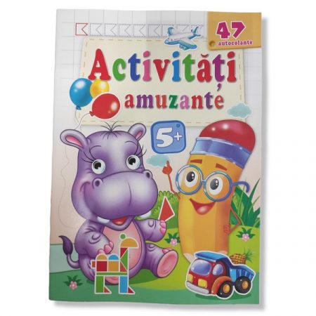 Развлекательные активности 5+ - Бегемот + наклейки - 50852