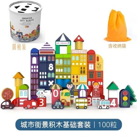 Набор конструктора из дерева (100 шт.) 73126