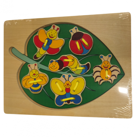 Пазл-игра Лист с шнурками 74173