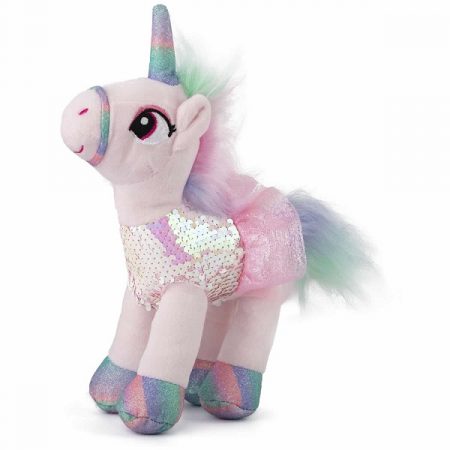 Мягкая игрушка Единорог в платье с блестками - розовый  20 cm - 0.095 kg -  67890