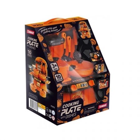Набор посуды Cooking Plate (10 шт) оранжевый (коробка) – 51 364