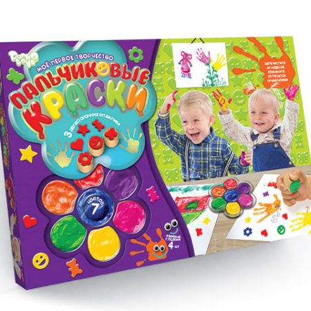 Краски для рисования пальцами (Мое первое творение) 7 цветов (12) 19372