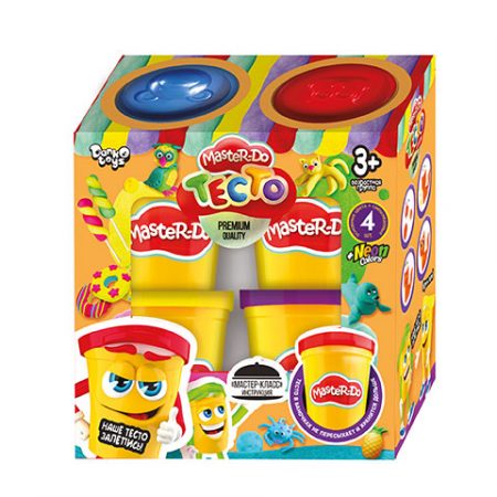 Набор для творчества (тесто для лепки MASTER DO) (4 шт. X 50 г) 19 491