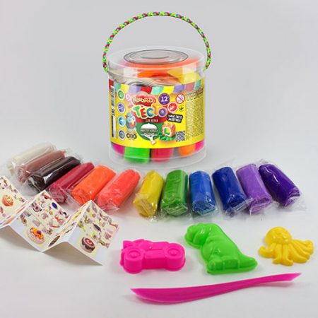 Набор для творчества (тесто для лепки) малый 12 цветов, 240 г 19414