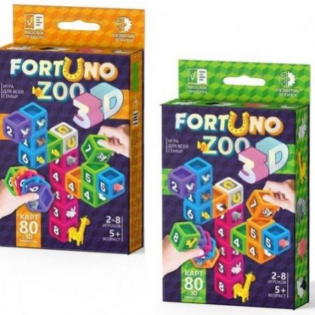 Настольная игра Фортуно 3D ZOO 35741