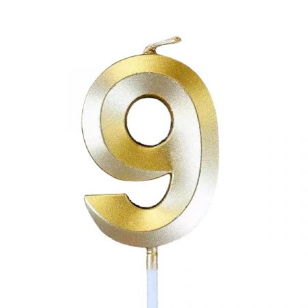 Золотая свеча цифра 9 – 59 049