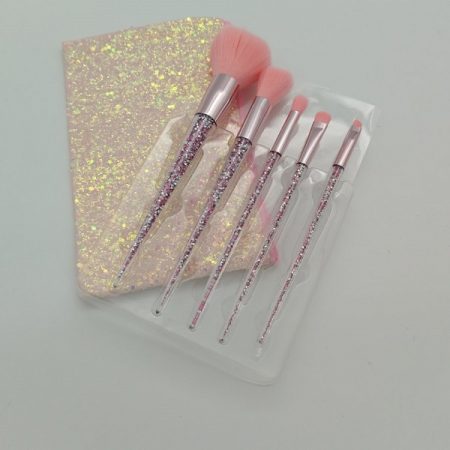 Набор кистей для макияжа с камушками для пудры+мешочек 5 шт. (01-09) 69440