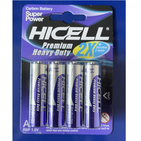 Набор батареек  CARBON AA  (4 шт.) 56954